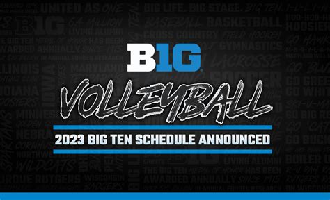 big 10 volleyball schedule|big 10 volleyball tonight.